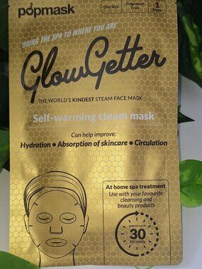 2 Pack Glow Getter Steam Face Masks Self Heating Facial Mask Spa Treatment